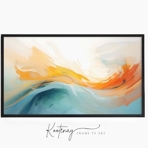Samsung Frame TV Art - 40 Abstract | Abstract Frame Tv Art | Minimalist Frame TV Art| Color TV art | Painting Tv art | tv frame art