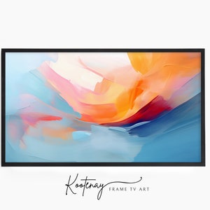 Samsung Frame TV Art - 59 Abstract | Abstract Frame Tv Art | Minimalist Frame TV Art| Color TV art | Painting Tv art | tv frame art