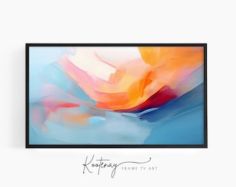Samsung Frame TV Art - 59 Abstract | Abstract Frame Tv Art | Minimalist Frame TV Art| Color TV art | Painting Tv art | tv frame art