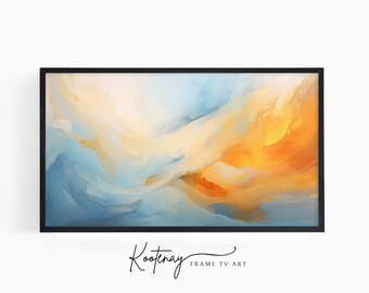 Arte da TV Samsung Frame - 12 Resumo | Arte de TV com moldura abstrata | Arte de TV com moldura minimalista | Arte em TV em cores | Pintura de arte de TV | arte em moldura de tv