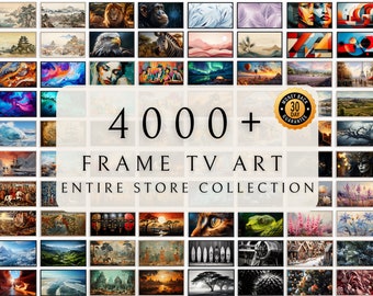Samsung Frame TV Art Set 4000+ | Lijst tv-kunstwerk | Volledige winkelcollectie | Kunst voor ingelijste tv | Digitale download