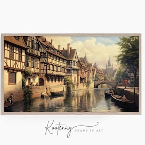 Samsung Frame TV Art - Strasbourg | Painting Frame Tv Art | Vintage Art For Frame TV | Digital TV File | Digital Art For Frame
