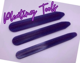 Pleating/Bone tool for Pleating and paper folding.  set of 3.