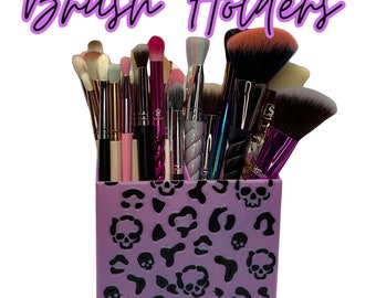 Makeup Brush Holder, Vanity organization, Desk storage.