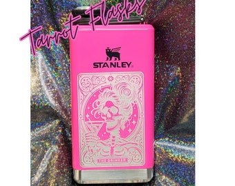 Stanley Pre Party Flask 8 0z, Tarrot Designs.