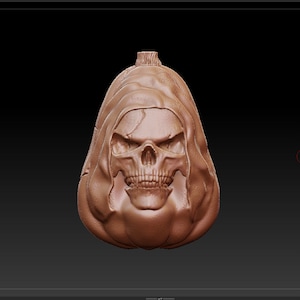 Skull pumpkin 3D Prints/3D models for CNC Router STL File