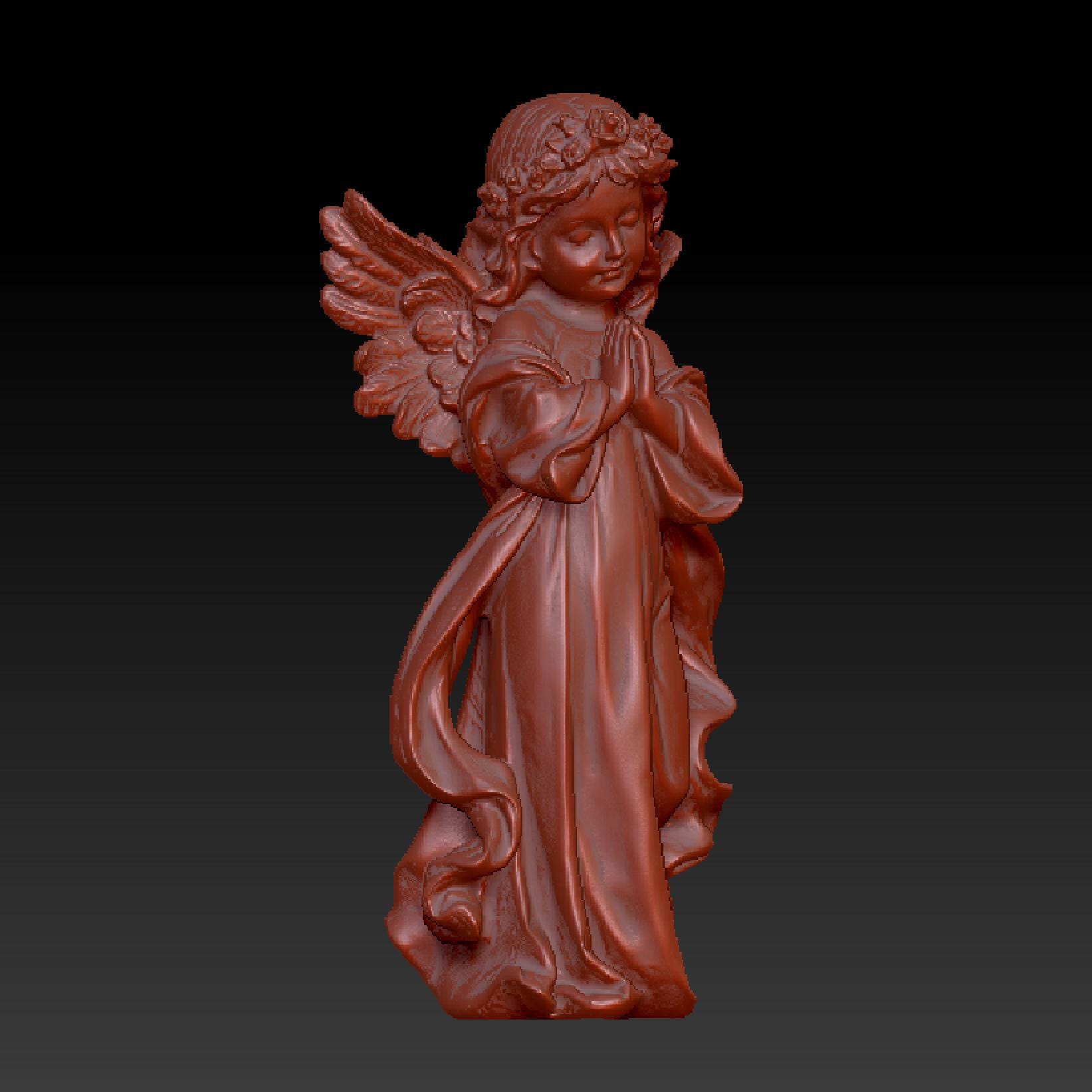 Angel Girl/ornament/3d Prints/3d Models for CNC Router STL File - Etsy