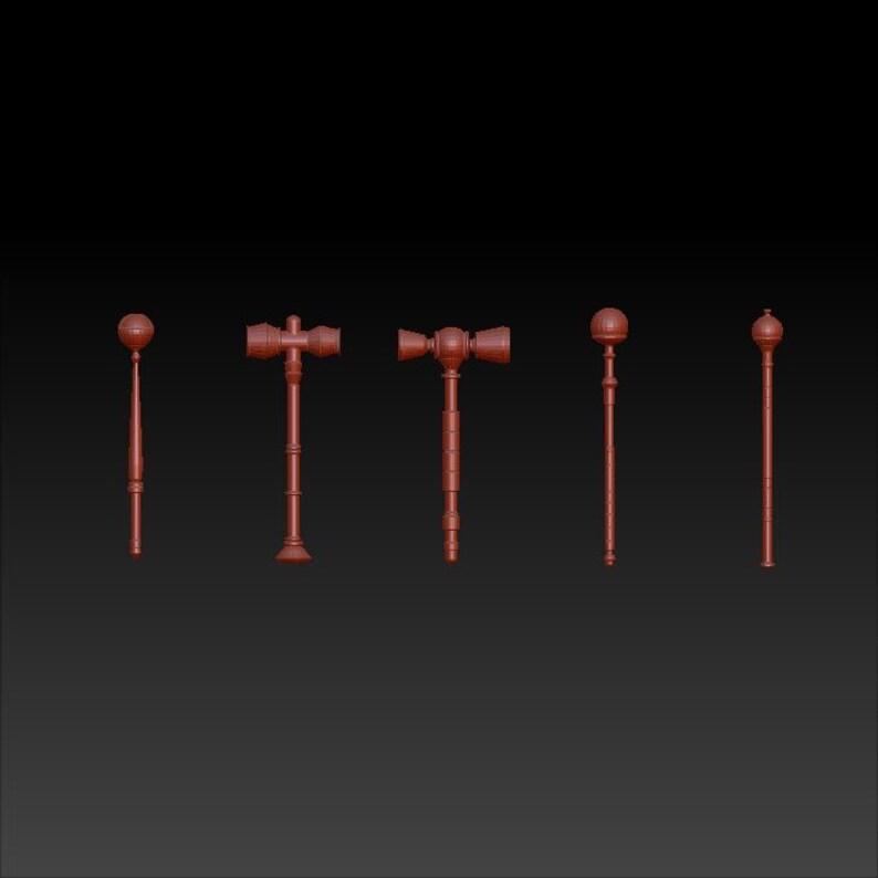 Cosplay Stick Weapons: 3D Models STL File (digital Download) - Etsy