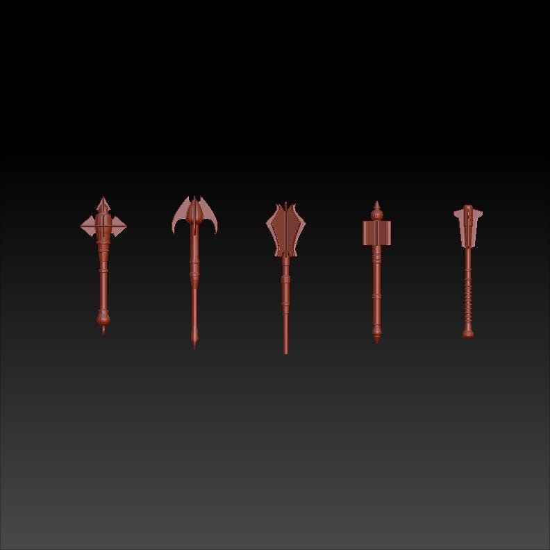 Cosplay Stick Weapons: 3D Models STL File (digital Download) - Etsy