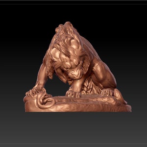 The roaring lion 3D Prints STL File