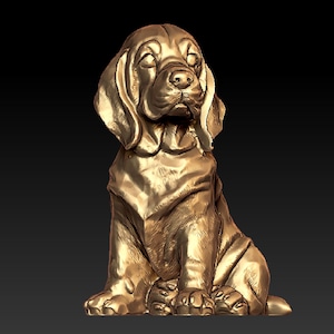 Puppy sculpture/3D Prints/3D models for CNC Router STL File