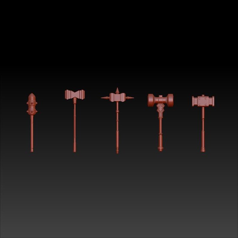 Cosplay Stick Weapons: 3D Models STL File (digital Download) - Etsy