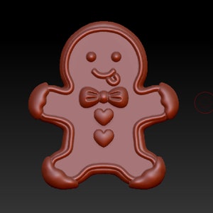 Kerst Gingerbread Man 3D-afdrukken STL-bestand