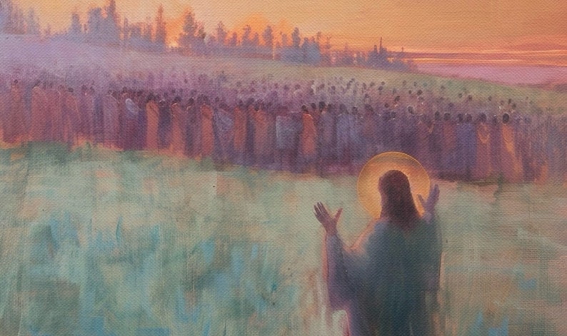 Sermon on the Mount, the Beatitudes Print Series, Christian Art ...