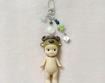 sonny angelo bufalo / portachiavi kawaii carino ciondolo a forma di stella cuore fiocco perla fiore ciondolo
