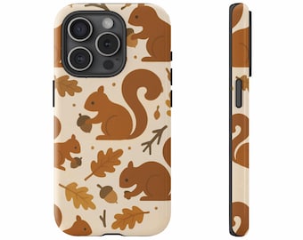 Squirrel Phone Case for iPhone 17 16 15 14 13 Pro Max, Squirrel Gift Phone Case for Samsung Galaxy S23 S24 S25, Animal Phone Case