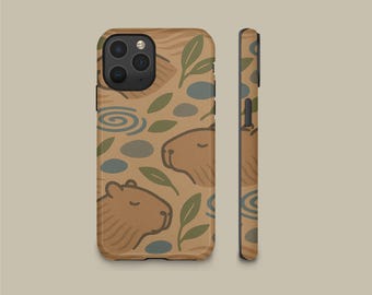 Capybara Phone Case for iPhone 17 16 15 14 13 Pro Max, Animal Phone Case for Samsung Galaxy S23 S24 S25, Retro Phone Case