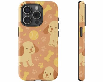 Kawaii Dog Phone Case for iPhone 17 16 15 14 13 Pro Max, Kawaii Phone Case for Samsung Galaxy S23 S24 S25, Dog Gifts, Dog Lover