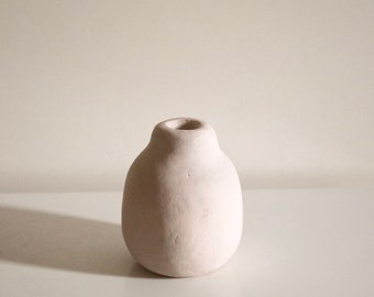 rosa chunky plaster vase