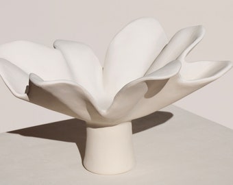 paloma flower plaster sculpture