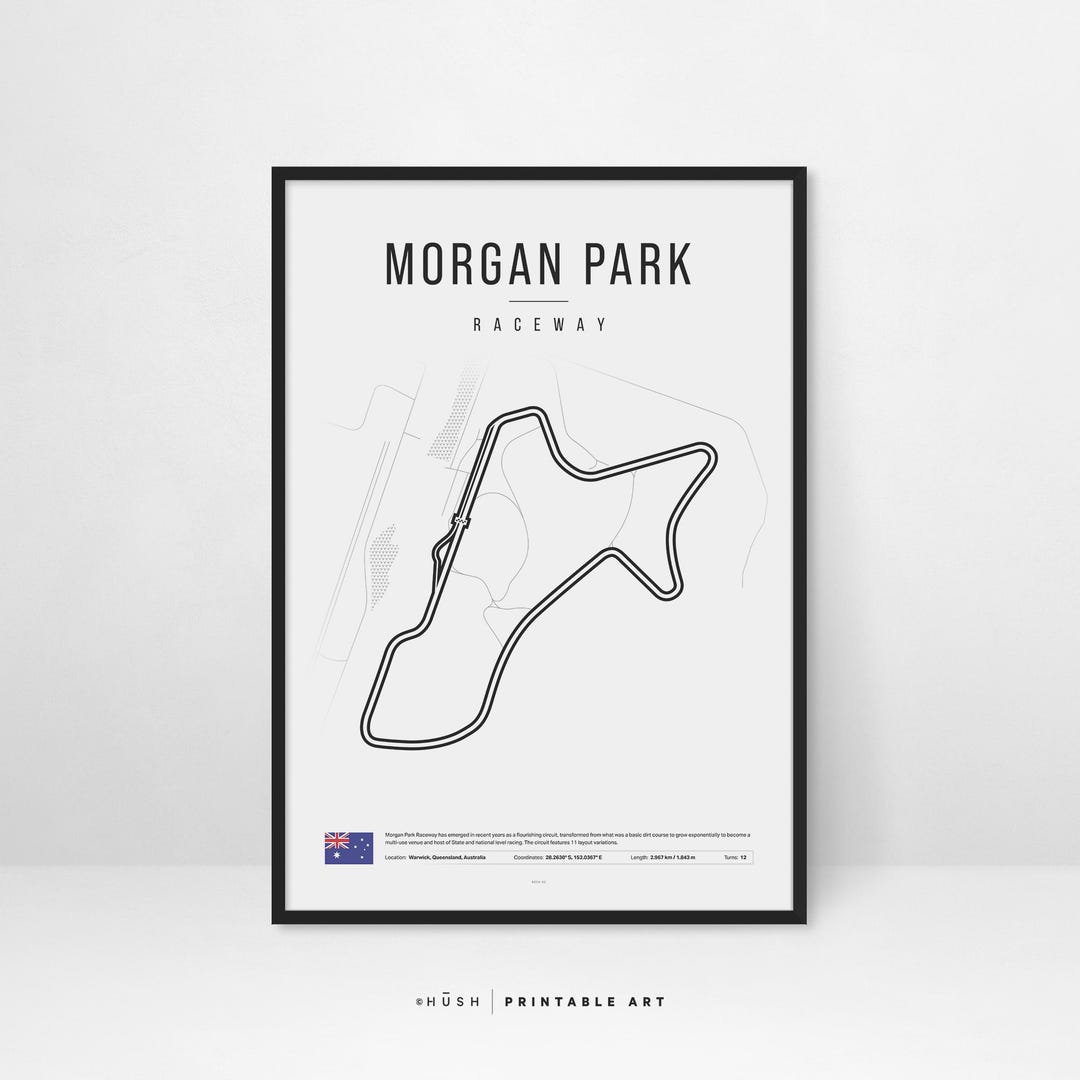 Morgan Park Raceway Poster: Australian Motorsport Art (digital Download ...