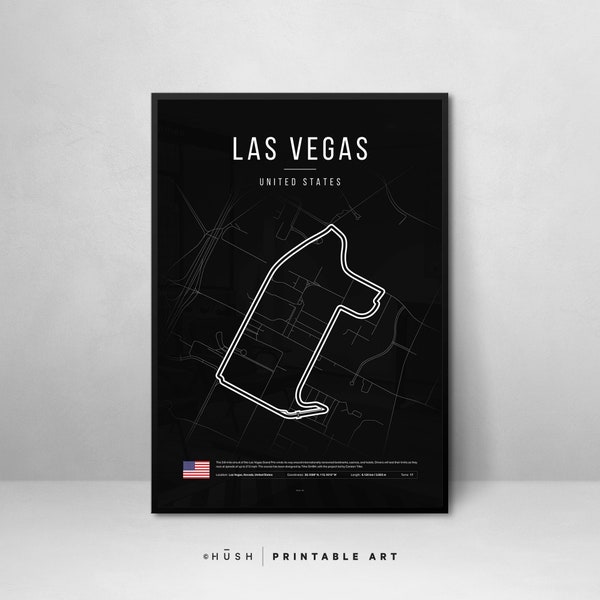 F1 Vegas Poster Etsy