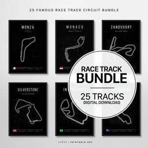 2025 F1 Poster Bundle. Rennstrecke Wall Art. Enthält 25 berühmte Rennstrecken! F1 Saison 2025. Sofortiger digitaler Download