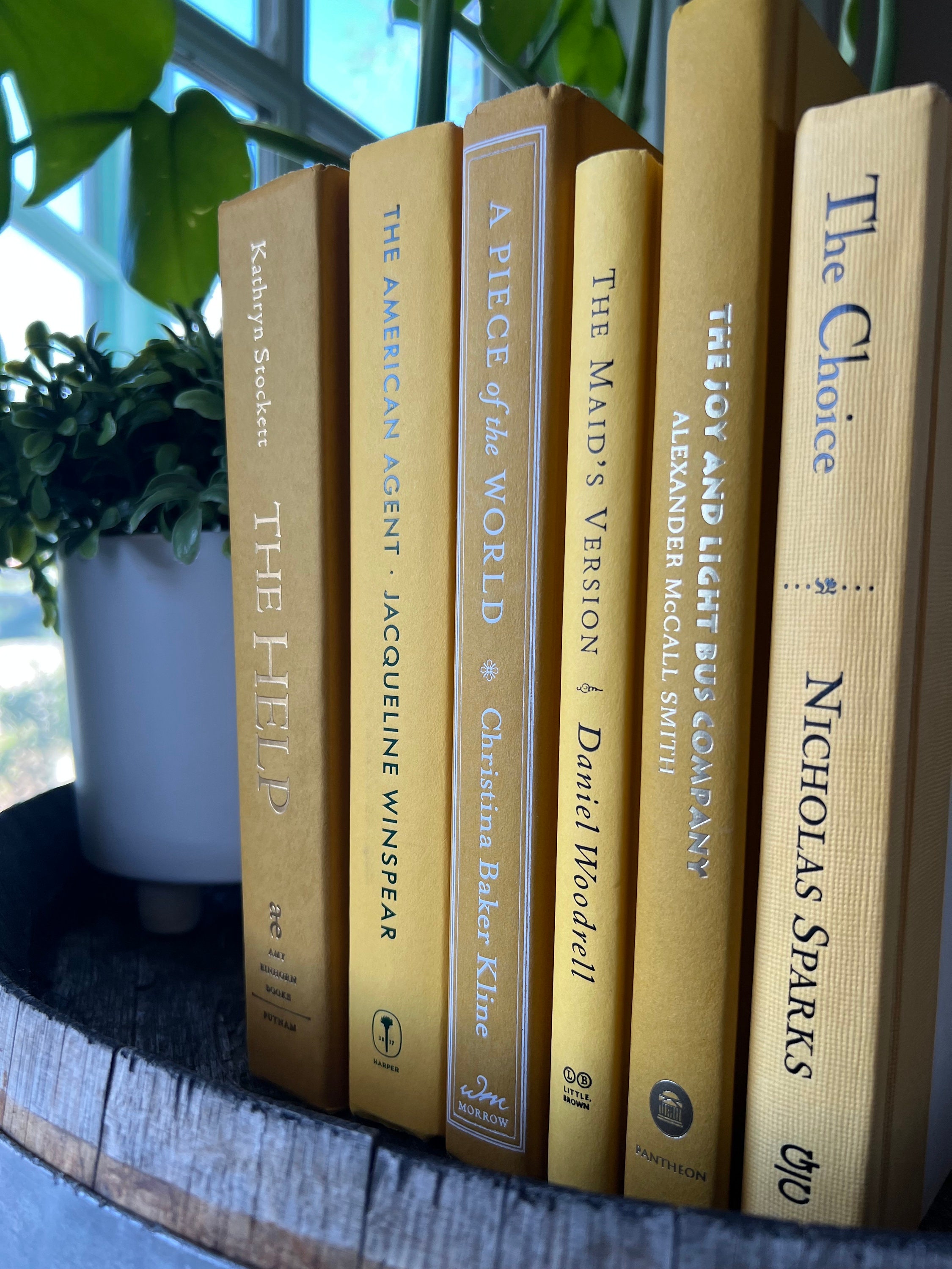 Yellow and Gold Decorative Book Bundles Bright Yellow and Etsy