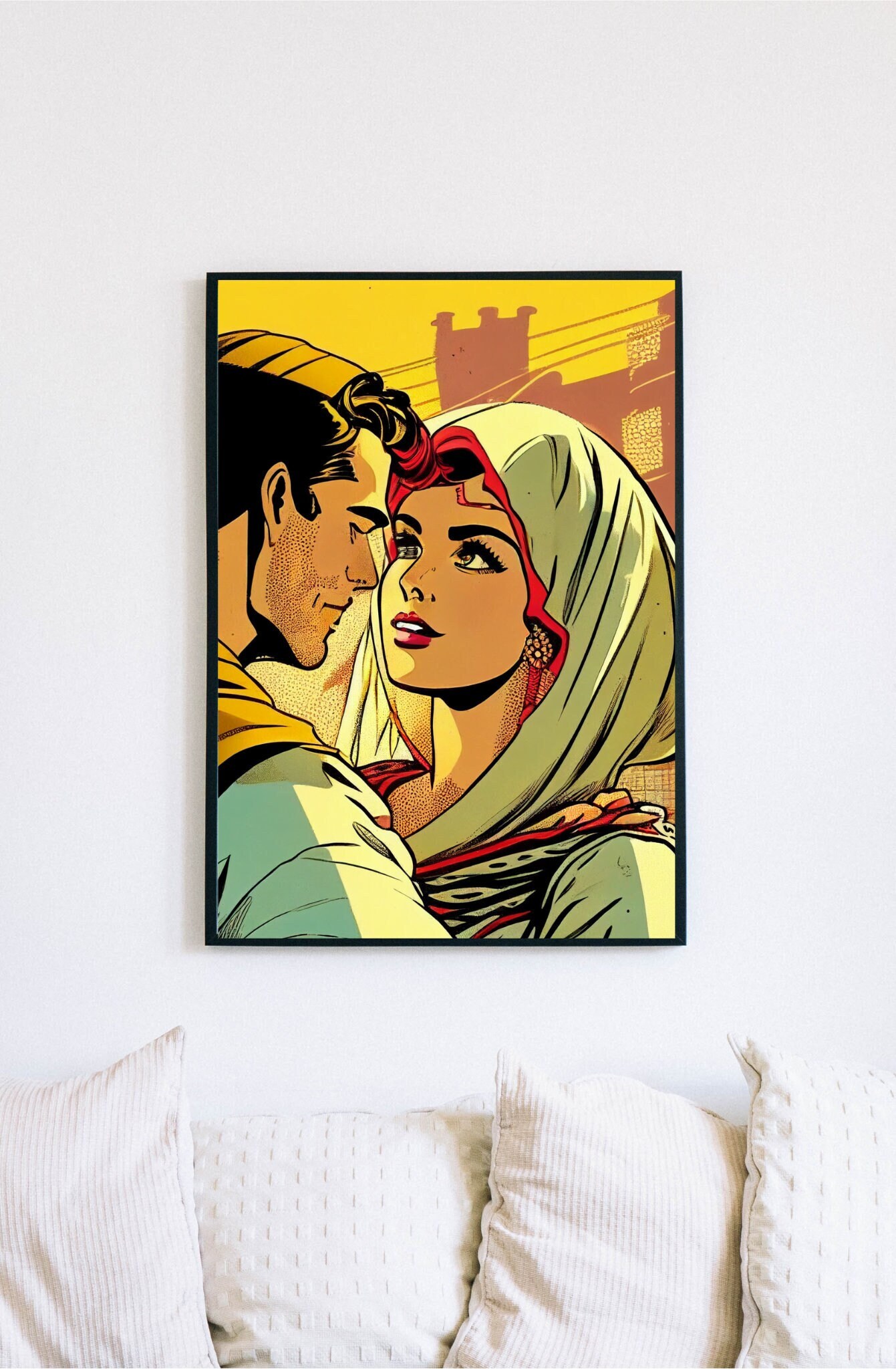 Comic Book Romance Couple Edition Wall Decor Etsy