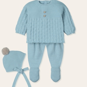 Newborn Boy knitted outfit Baby Boy clothing Baby knitted outfit footed knit outfit Newborn Take me home Outfit Newborn Coming Home Outfit