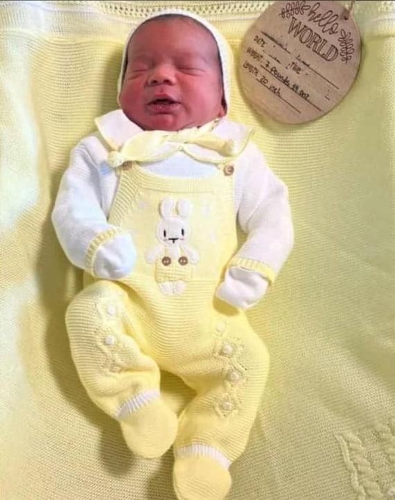 Bebe Amarillo Primeras Puestas Bebe NiÃ±o Conjunto Bebe Primera