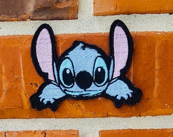 Stitch 3.90" x 2.86" Lilo and Stitch Disneyland Disney Parks Resorts Iron On Embroidered Patch Applique