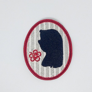 Lilo and Stitch Lilo Silhouette 3.04&quot; x 3.73&quot; Disneyland Disney Parks Resorts Iron On Embroidered Patch Applique