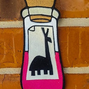 BIG 7 inch Kuzco's Poison Extract of Llama The Emperor's New Groove Disneyland Disney Parks Resorts Iron On Embroidered Patch Applique