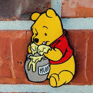 Winnie Puuh Essen Hunny 2,50 &quot;x 3,67&quot; Disneyland Disney Parks Resorts Aufnäher Applikation gestickt