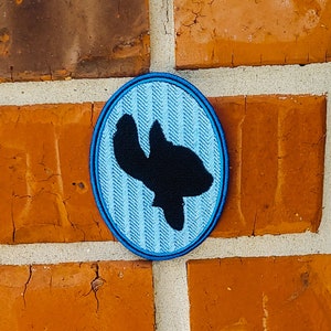 Stitch Silhouette 2.86&quot; x 3.72&quot; Lilo and Stitch Disneyland Disney Parks Resorts Iron On Embroidered Patch Applique