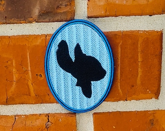 Stitch Silhouette 2.86" x 3.72" Lilo and Stitch Disneyland Disney Parks Resorts Iron On Embroidered Patch Applique