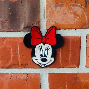 Minnie Maus 3.38 &quot;x 3.52&quot; Disneyland Disney Parks Urlaubsorte Aufnäher Aufnäher Aufnäher Aufbügler