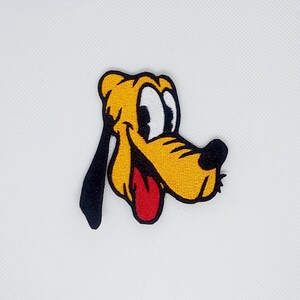 Pluto Classic 2.95&quot; x 3.44&quot; Disneyland Disney Parks Resorts Iron On Embroidered Patch Applique