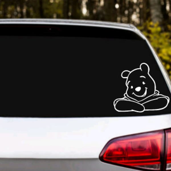 Winnie The Pooh Disney Vinyl Decal, Car Window, Laptop, Tumbler, Mirror, Bumper