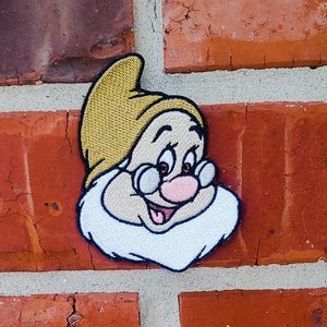 Doc Dwarf 2.79&quot; x 3.36&quot; Snow White Disneyland Disney Parks Resorts Iron On Embroidered Patch Applique