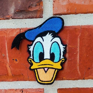 Donald Duck 3.06&quot; x 3.59&quot; Disneyland Disney Parks Resorts Iron On Embroidered Patch Applique