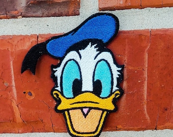 Donald Duck 3.06&quot; x 3.59&quot; Disneyland Disney Parks Resorts Iron On Embroidered Patch Applique