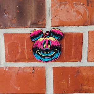 Mickey Mouse 2023 Pumpkin 2.5&quot; x 2.5&quot; Halloween Disneyland Disney Parks Resorts Iron On Embroidered Patch Applique