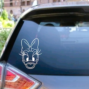 Daisy Duck Disney Vinyl Decal, Car Window, Laptop, Tumbler, Mirror, Bumper