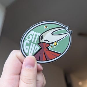 Hollow Knight Sticker Hornet Silksong Gamer Gift for Geek Boyfriend Video Game Git Gud Sticker