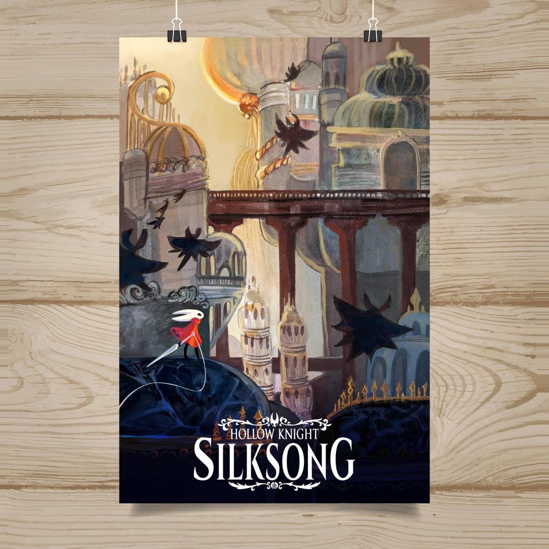 Poster Hollow Knight Gamer Gift Silksong Art Print of Hornet - Etsy