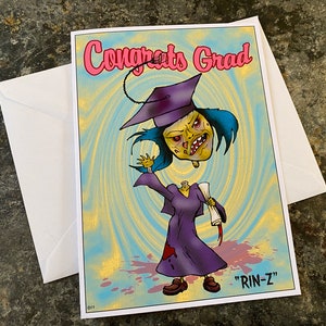 Saludos de felicitación de graduación de Rin-z