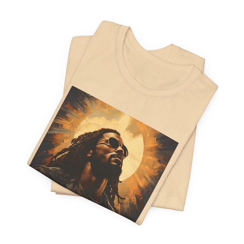 Black Jesus Graphic Tee: Christian Unisex T-Shirt Soft Cream