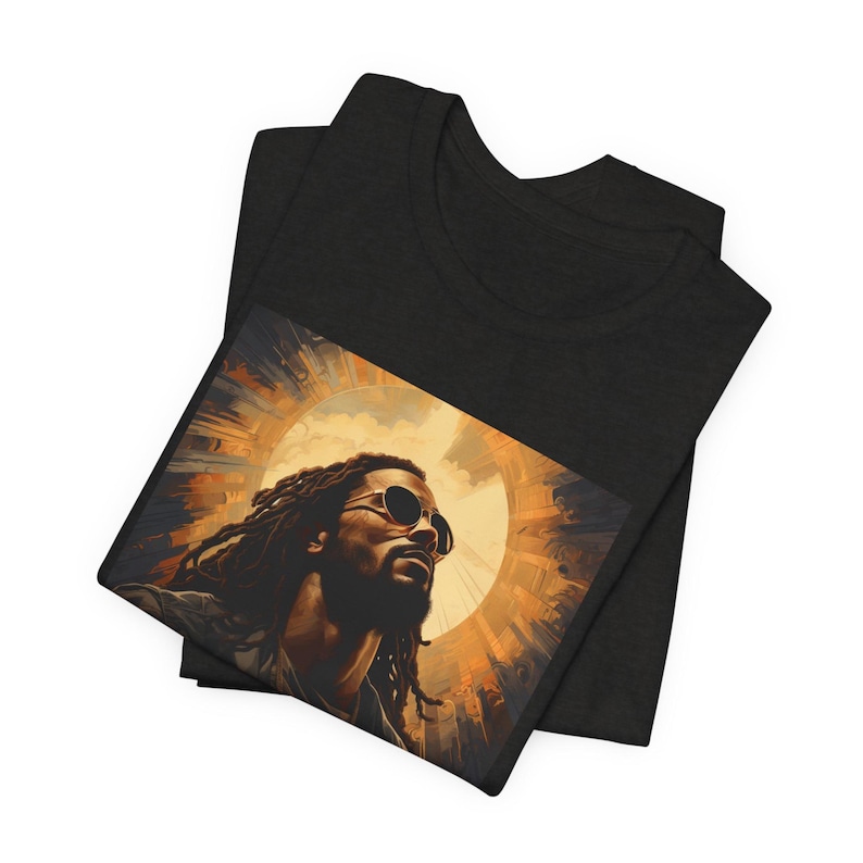 Black Jesus Graphic Tee: Christian Unisex T-Shirt Black Heather
